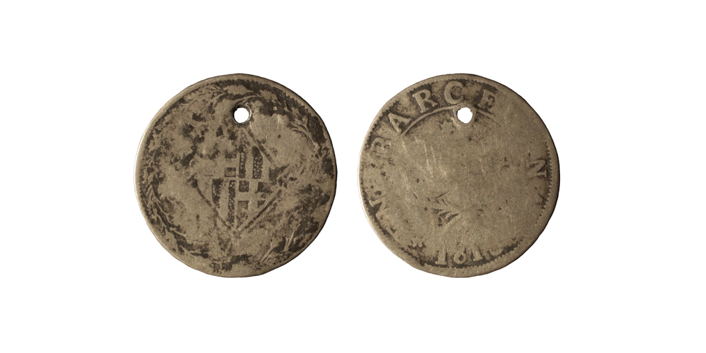 image for: Ocupació francesa - 1 pesseta - 1813