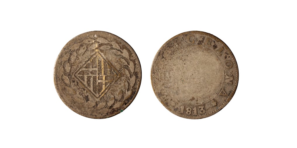 Ocupació francesa - 1 pesseta - 1813 image for: Ocupació francesa - 1 pesseta - 1813