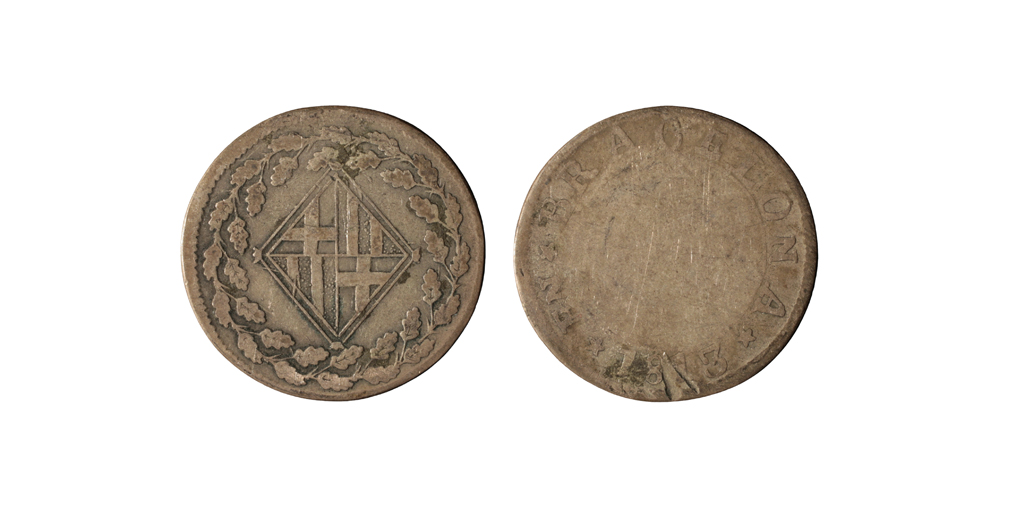 image for: Ocupació francesa - 1 pesseta - 1813