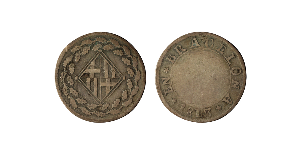 Ocupació francesa - 1 pesseta - 1813 image for: Ocupació francesa - 1 pesseta - 1813