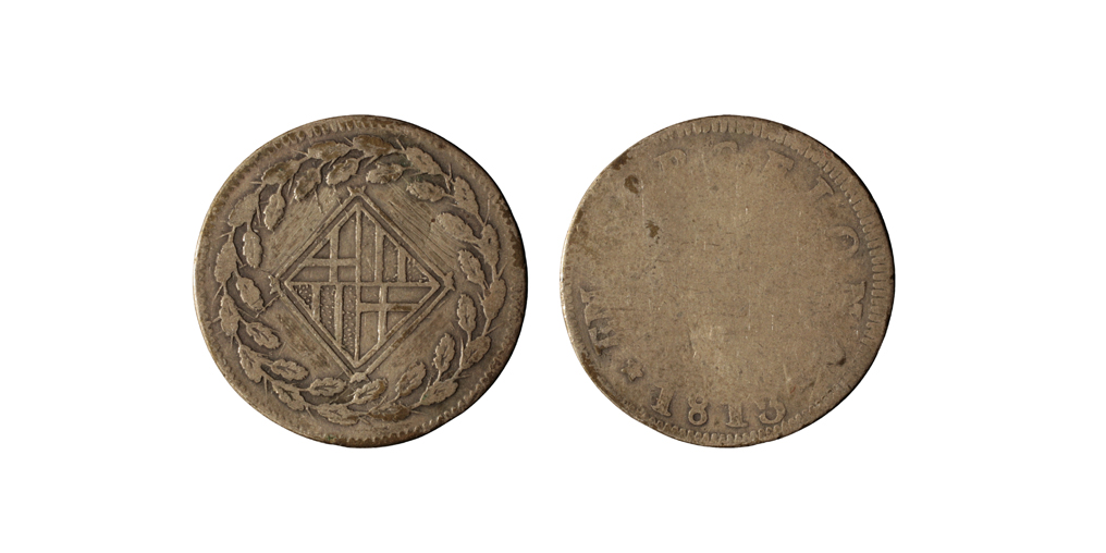 image for: Ocupació francesa - 1 pesseta - 1813