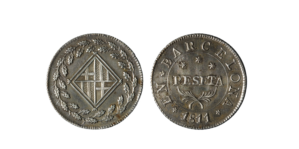 image for: Ocupació francesa - 1 pesseta - 1811