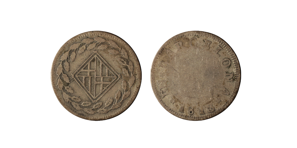 image for: Ocupació francesa - 1 pesseta - 1813