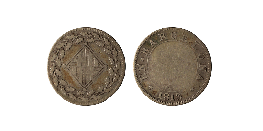 Ocupació francesa - 1 pesseta - 1813 image for: Ocupació francesa - 1 pesseta - 1813
