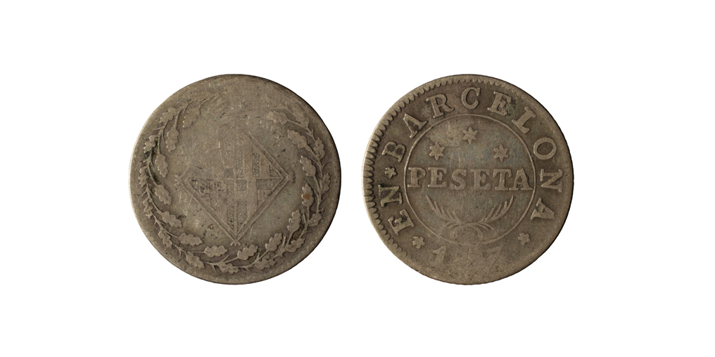 image for: Ocupació francesa - 1 pesseta - 1813