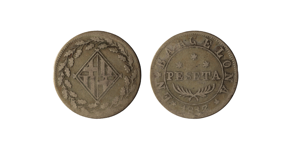 image for: Ocupació francesa - 1 pesseta - 1813
