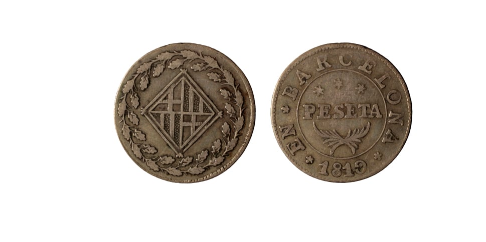 image for: Ocupació francesa - 1 pesseta - 1810