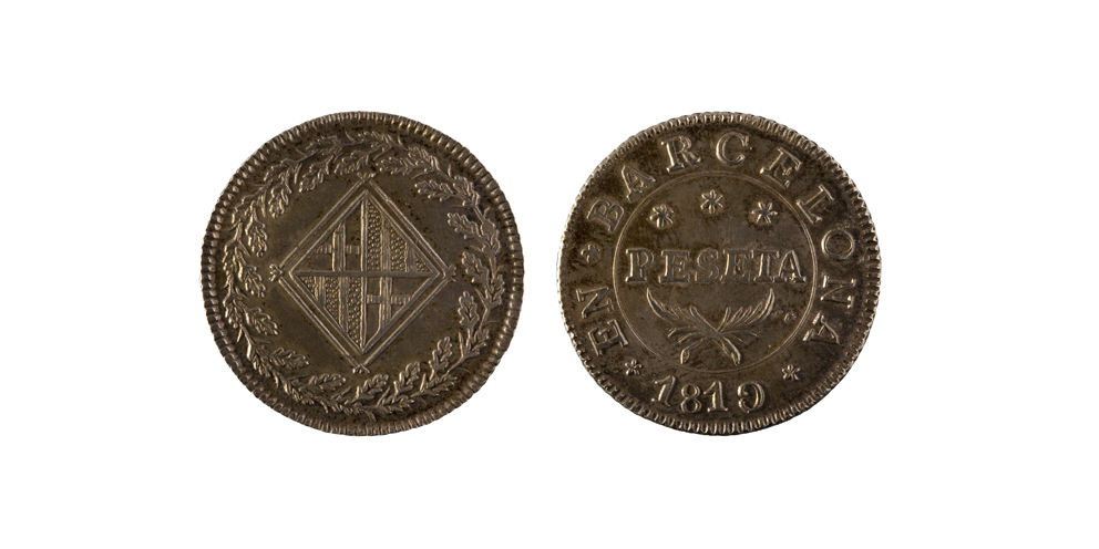 image for: Ocupació francesa - 1 pesseta - 1810