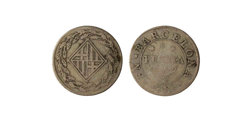 image for: Ocupació francesa - 1 pesseta - 1810