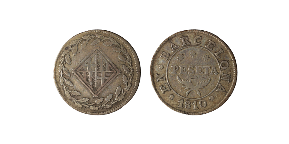 image for: Ocupació francesa - 1 pesseta - 1810