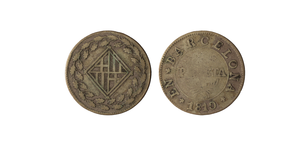 image for: Ocupació francesa - 1 pesseta - 1810