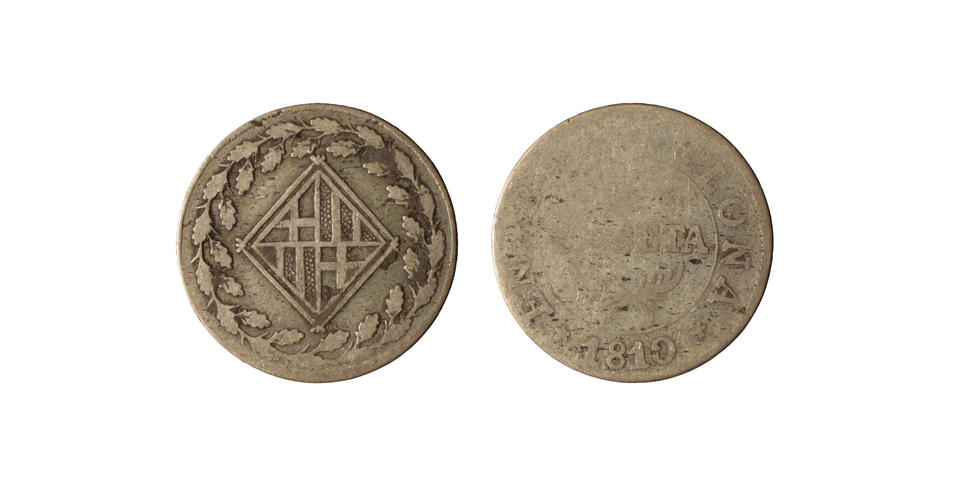 image for: Ocupació francesa - 1 pesseta - 1810