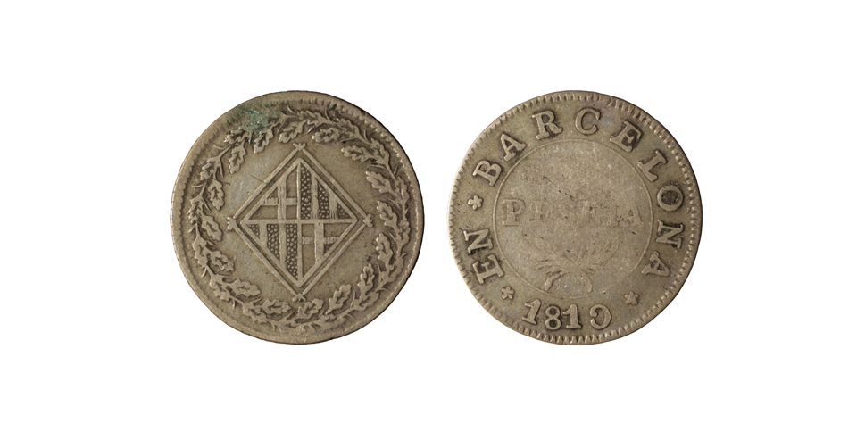image for: Ocupació francesa - 1 pesseta - 1810