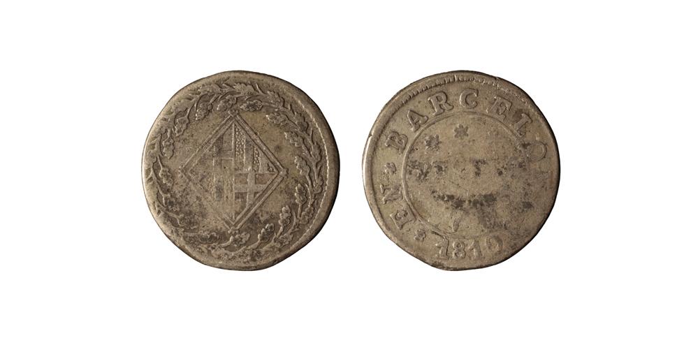 image for: Ocupació francesa - 1 pesseta - 1810