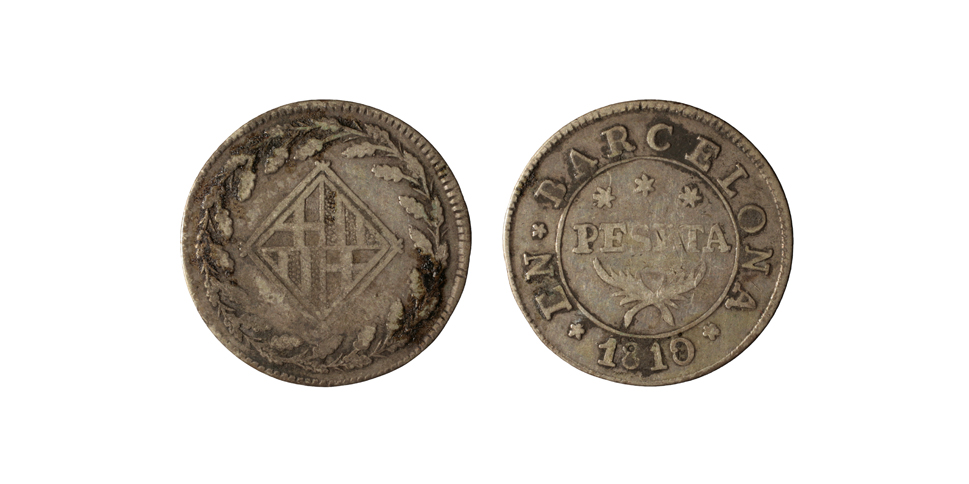 image for: Ocupació francesa - 1 pesseta - 1810