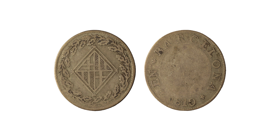 image for: Ocupació francesa - 1 pesseta - 1810