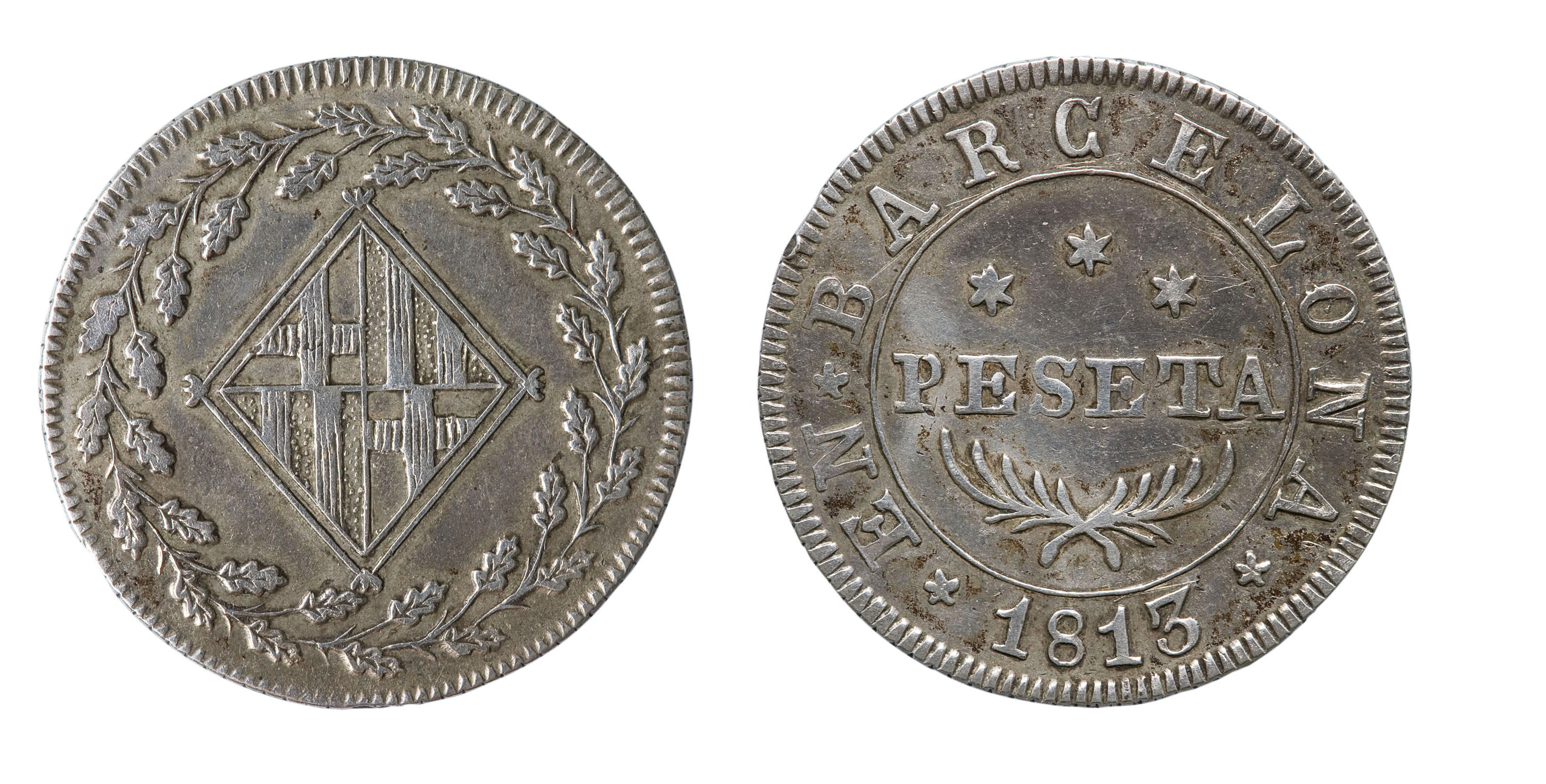 Ocupació francesa - 1 pesseta - 1813 image for: Ocupació francesa - 1 pesseta - 1813