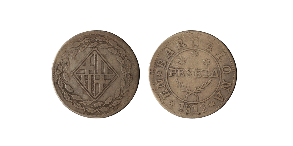 image for: Ocupació francesa - 1 pesseta - 1812