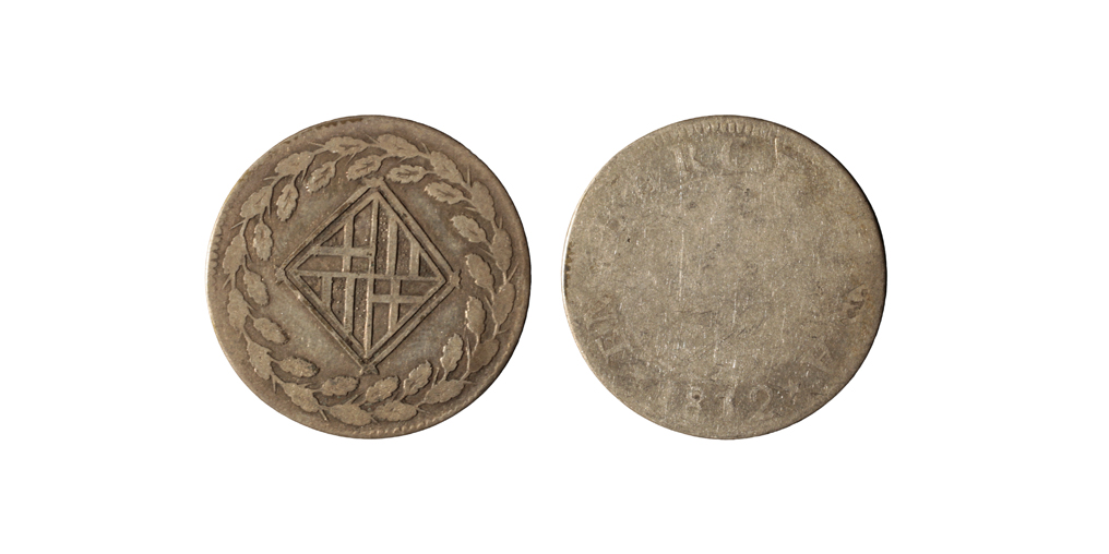 image for: Ocupació francesa - 1 pesseta - 1812