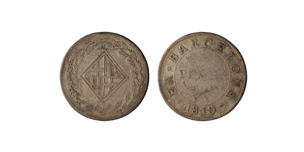 image for: Ocupació francesa - 1 pesseta - 1810