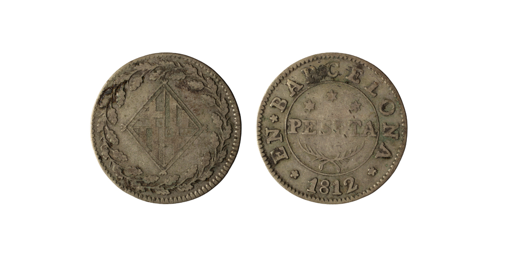 image for: Ocupació francesa - 1 pesseta - 1812