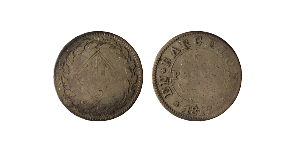 image for: Ocupació francesa - 1 pesseta - 1812