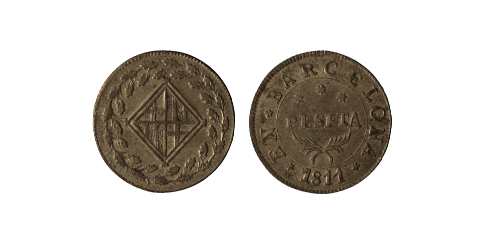 image for: Ocupació francesa - 1 pesseta - 1811