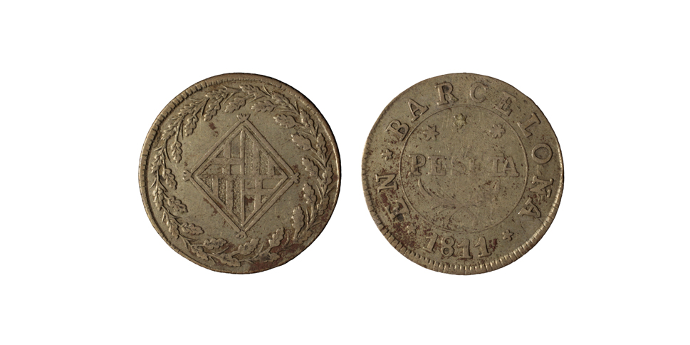 image for: Ocupació francesa - 1 pesseta - 1811