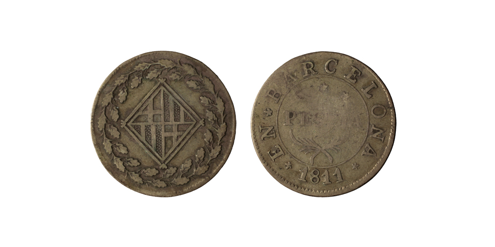 image for: Ocupació francesa - 1 pesseta - 1811