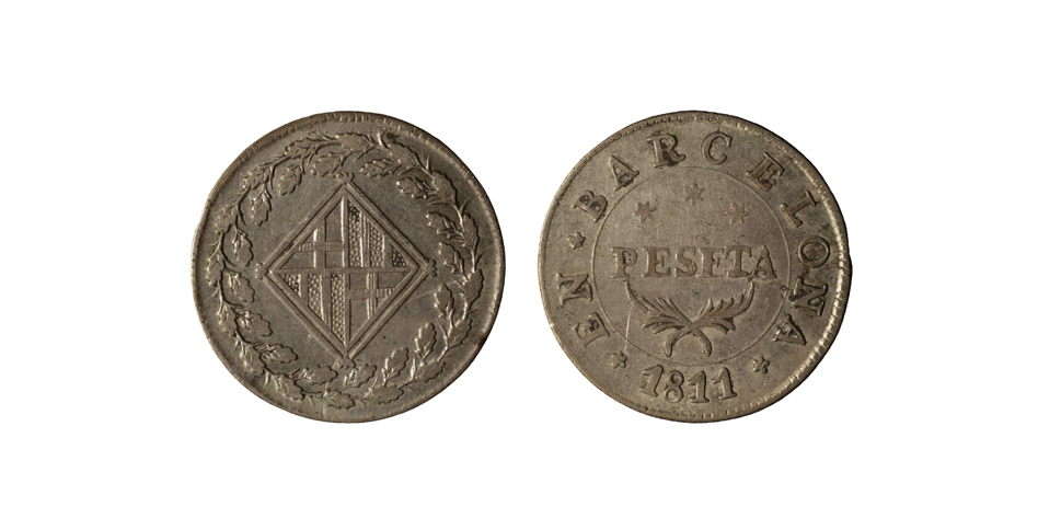 image for: Ocupació francesa - 1 pesseta - 1811