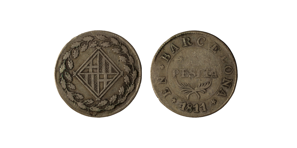 image for: Ocupació francesa - 1 pesseta - 1811