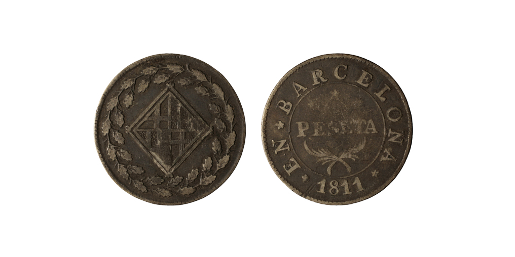 image for: Ocupació francesa - 1 pesseta - 1811