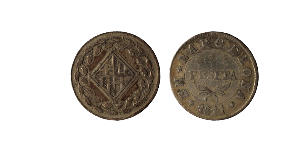 image for: Ocupació francesa - 1 pesseta - 1811