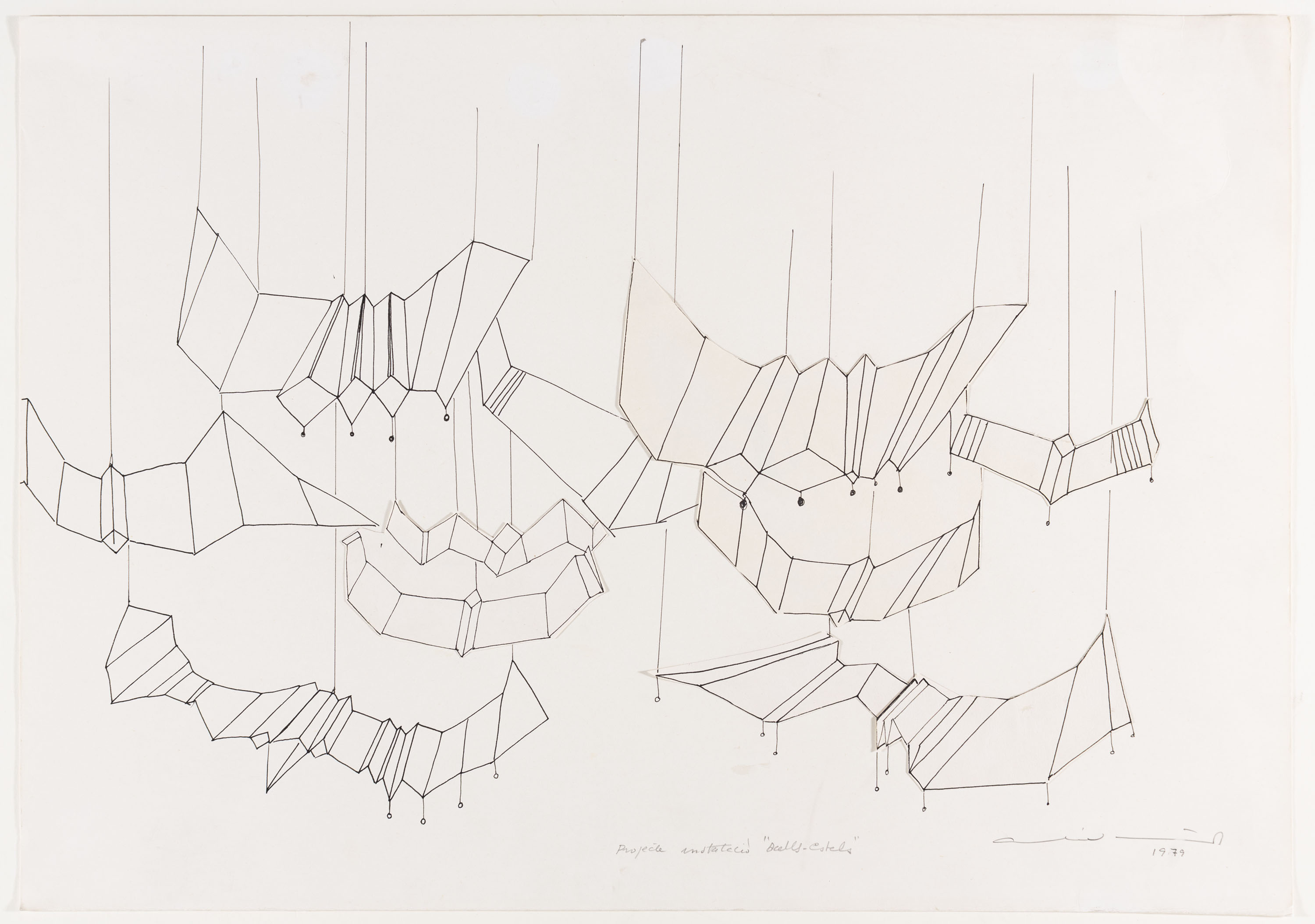 image for: Aurèlia Muñoz - Projecte per a la instal·lació «Ocells-Estels» - 1977