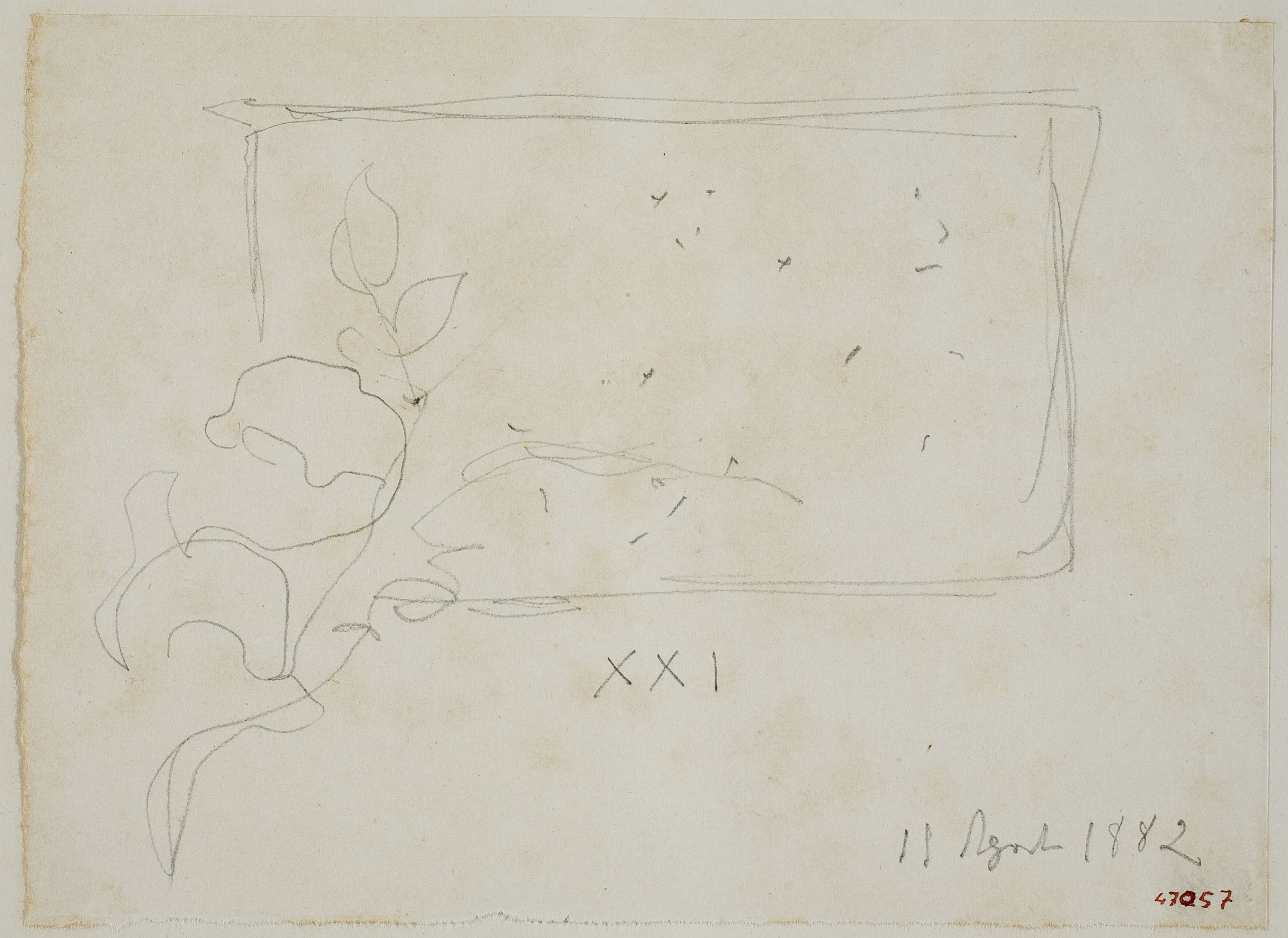 image for: Apel·les Mestres - Croquis inconcret - 11 d'agost de 1882