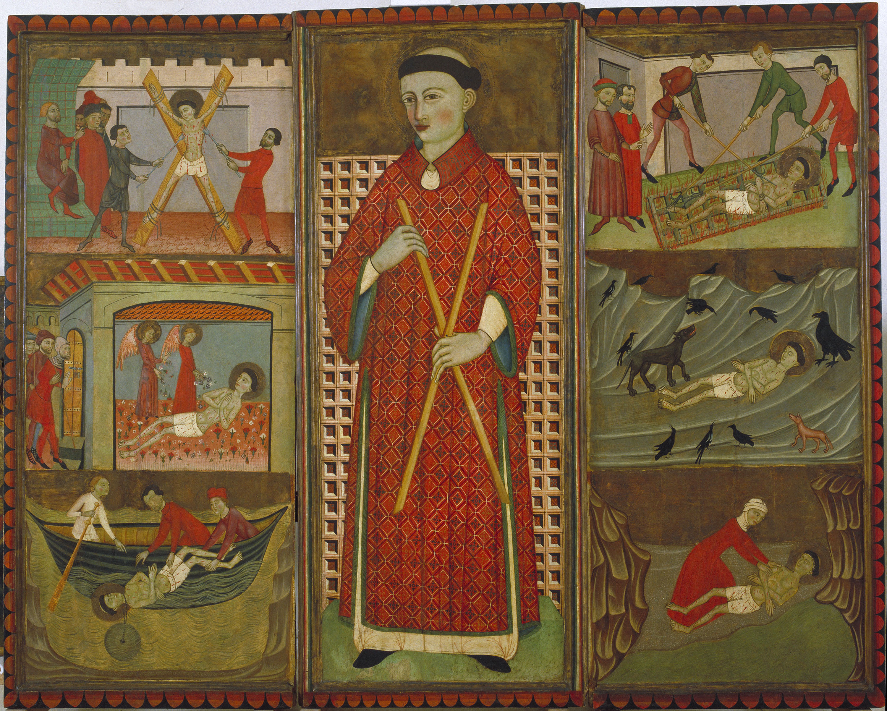 image for: Mestre d'Estamariu - Retaule de sant Vicenç - Tercer quart del segle XIV