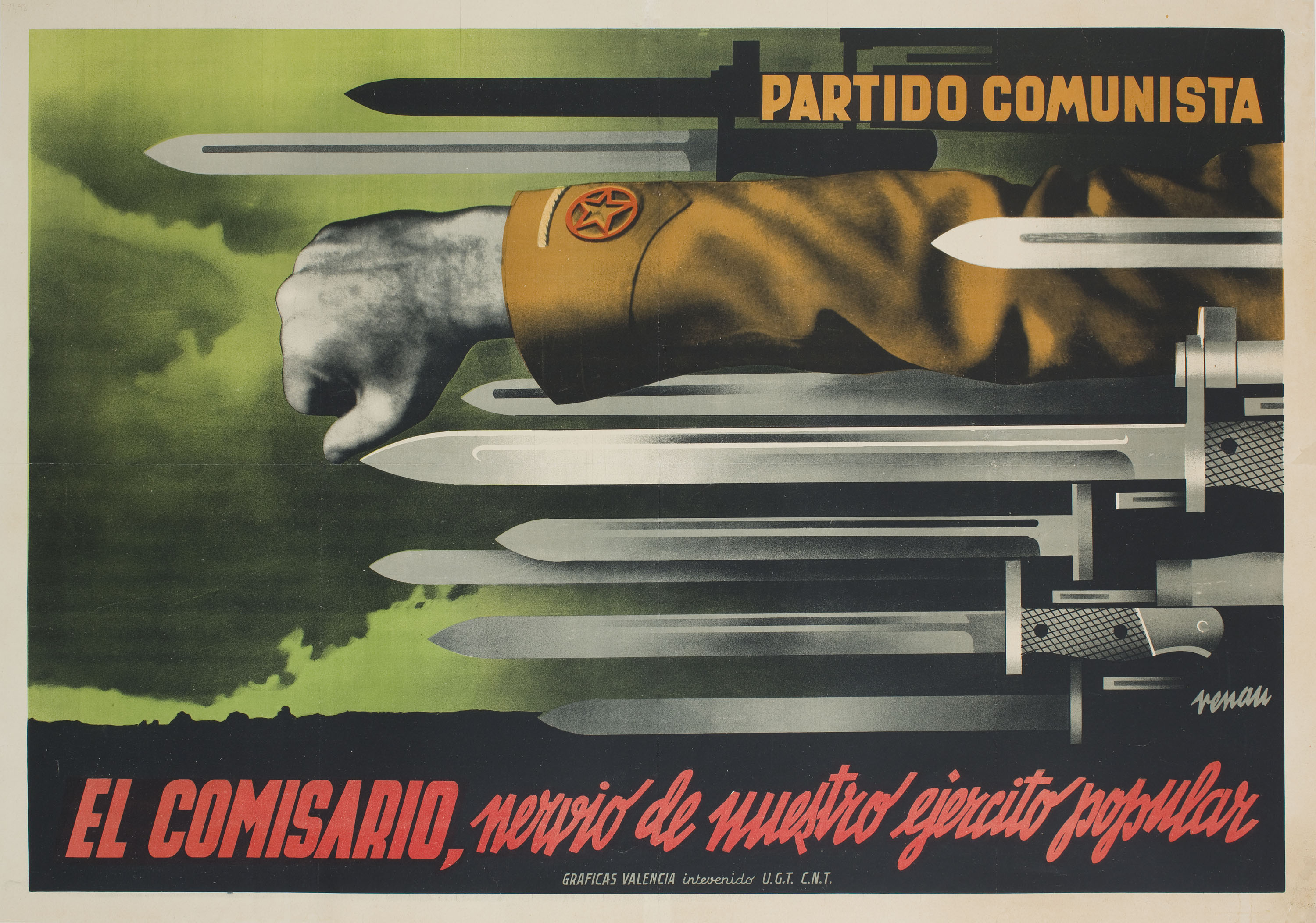 image for: Josep Renau - El comisario, nervio de nuestro ejercito popular - 1937