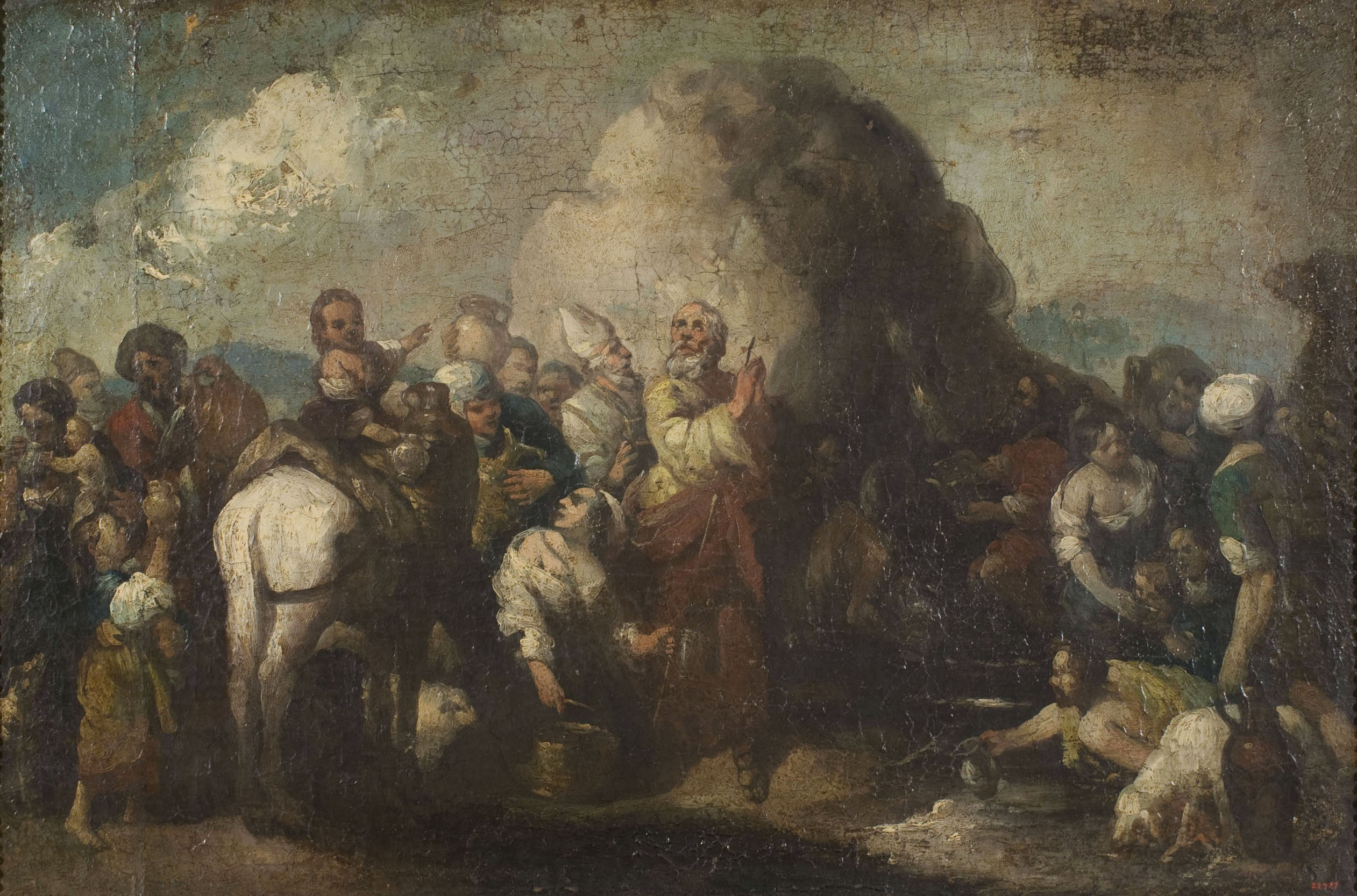 image for: Anònim - Còpia de «Moisès fa brollar l'aigua de la roca» de Bartolomé E. Murillo - Entre 1675-1800