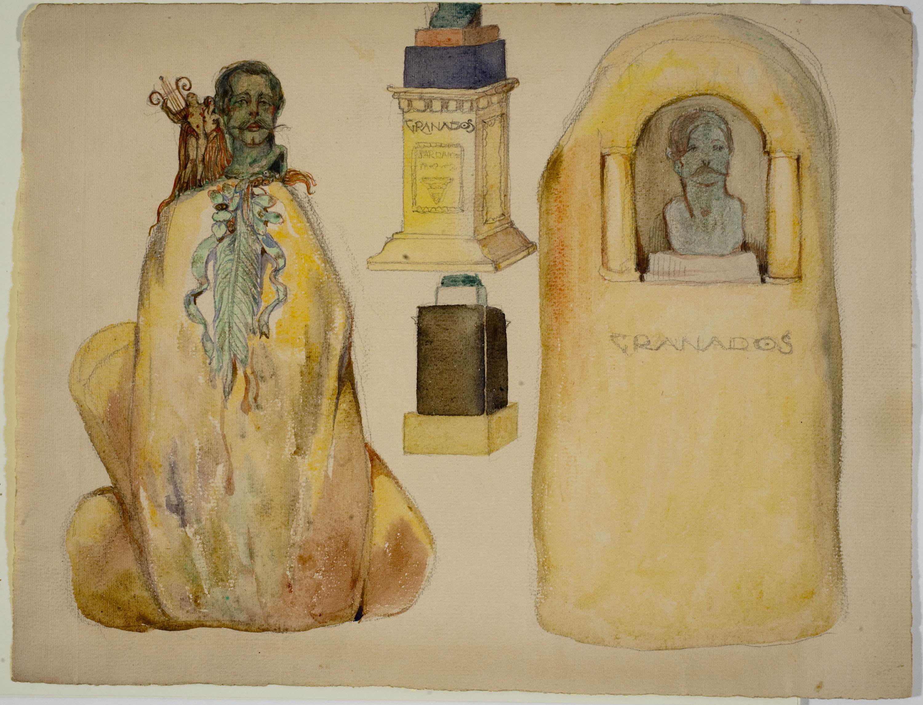 image for: Ismael Smith - Projectes de monument a Enric Granados per a Cerdanyola - 1917