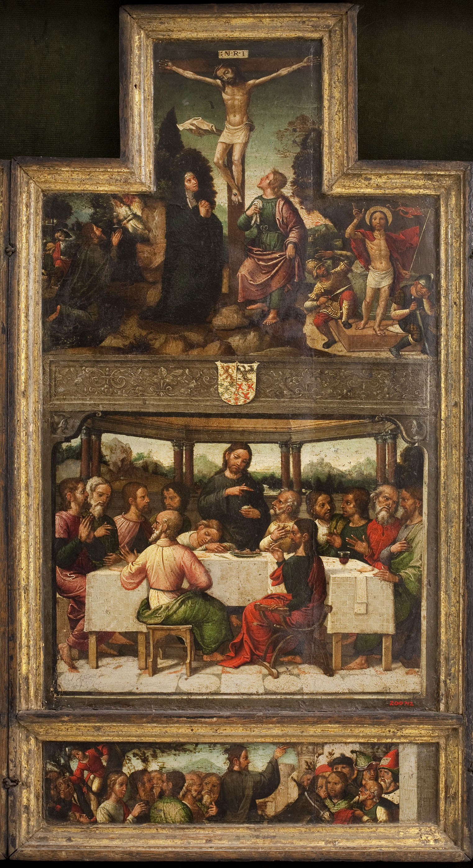 image for: Antonio de Comontes - Crucifixió i Sant Sopar - Entre 1515-1540