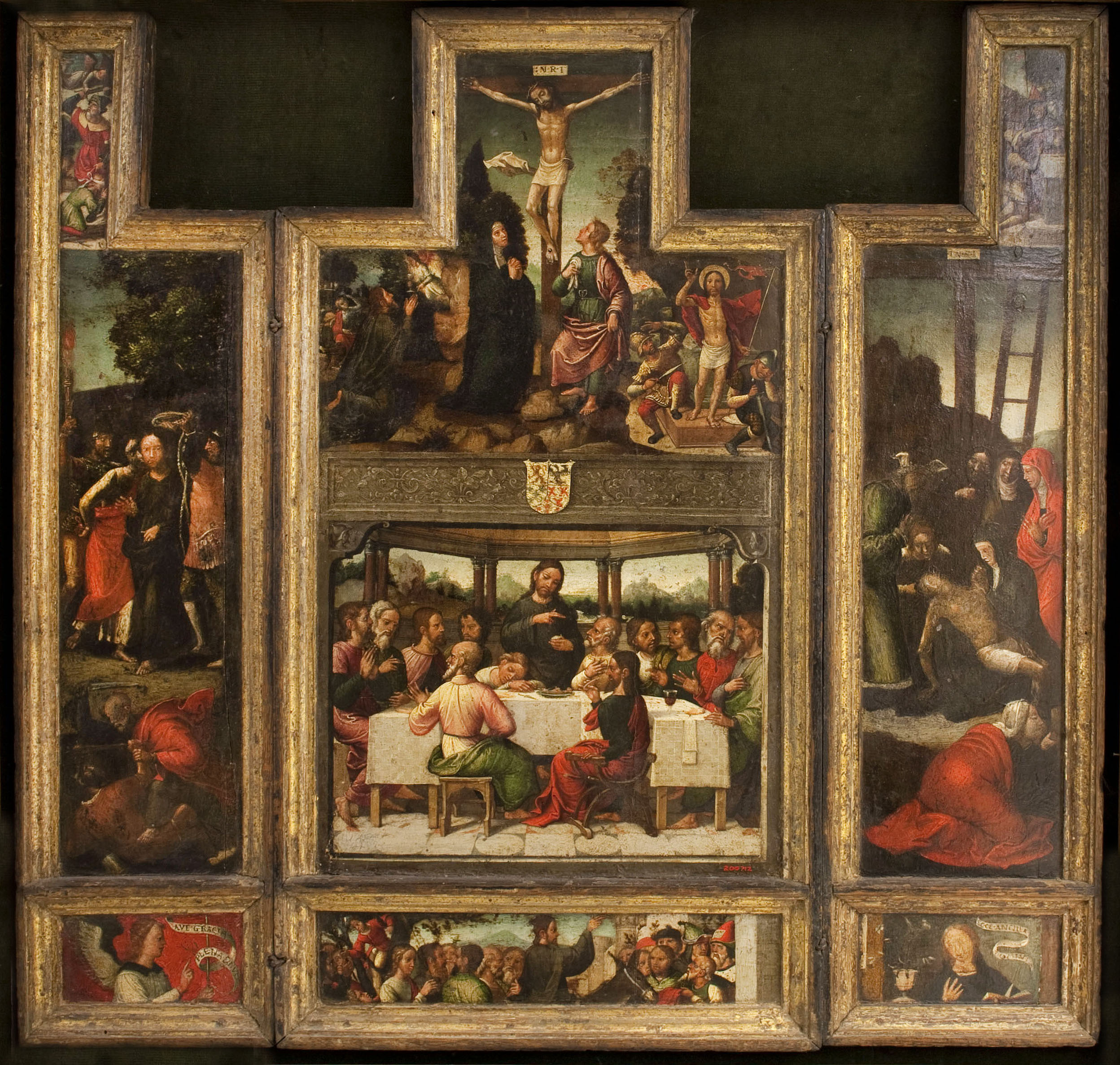 image for: Antonio de Comontes - Tríptic de la Passió de Crist - Entre 1515-1540