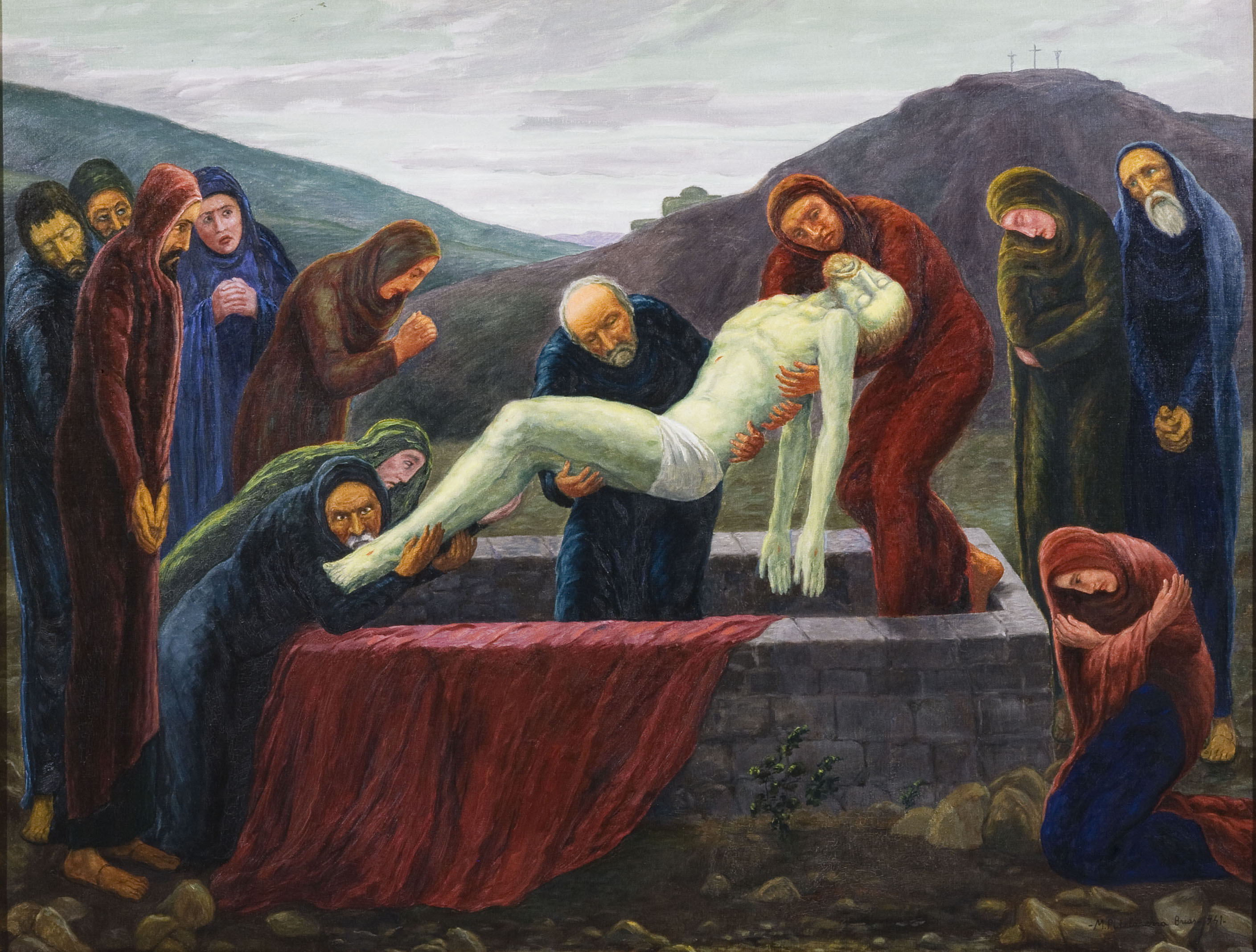 image for: Marià Pidelaserra - Vida de Jesús XXII: Enterrament de Jesús - 1941