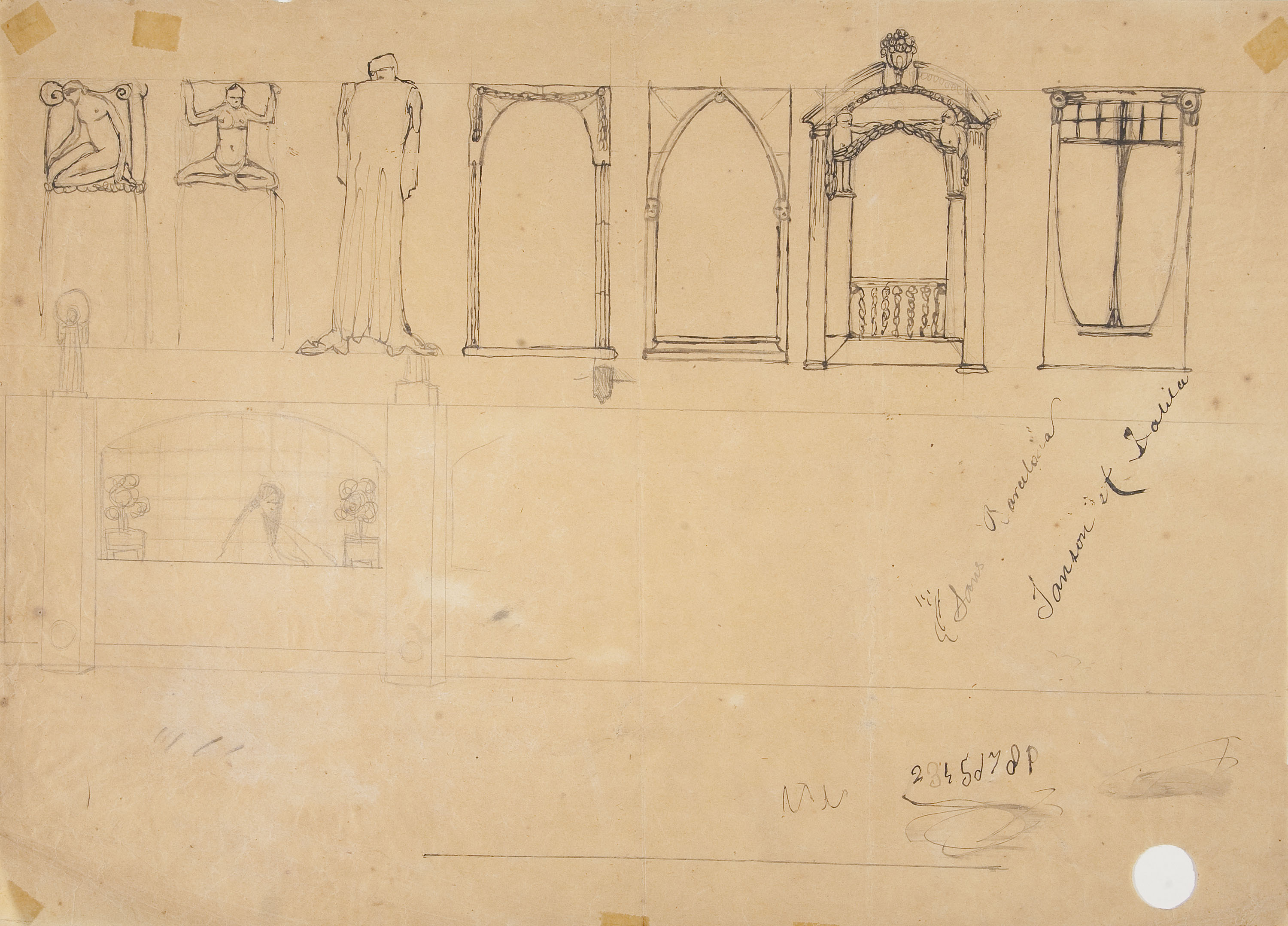 image for: Ismael Smith - Projecte d'elements arquitectònics seriats per a Ceràmiques Serra - Cap a 1906-1909