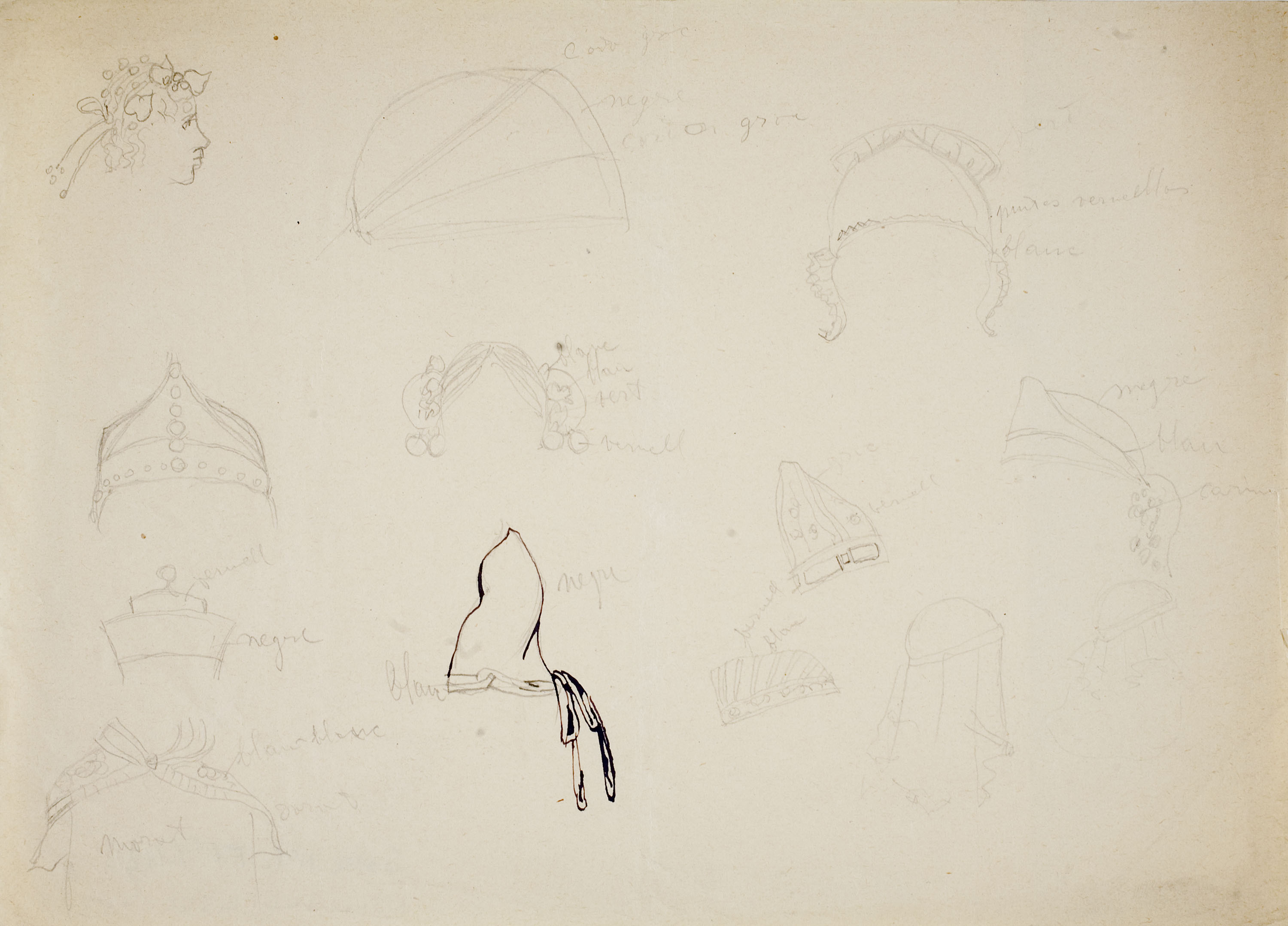 image for: Ismael Smith - Pentinats i barrets d'èpoques diverses - Cap a 1910