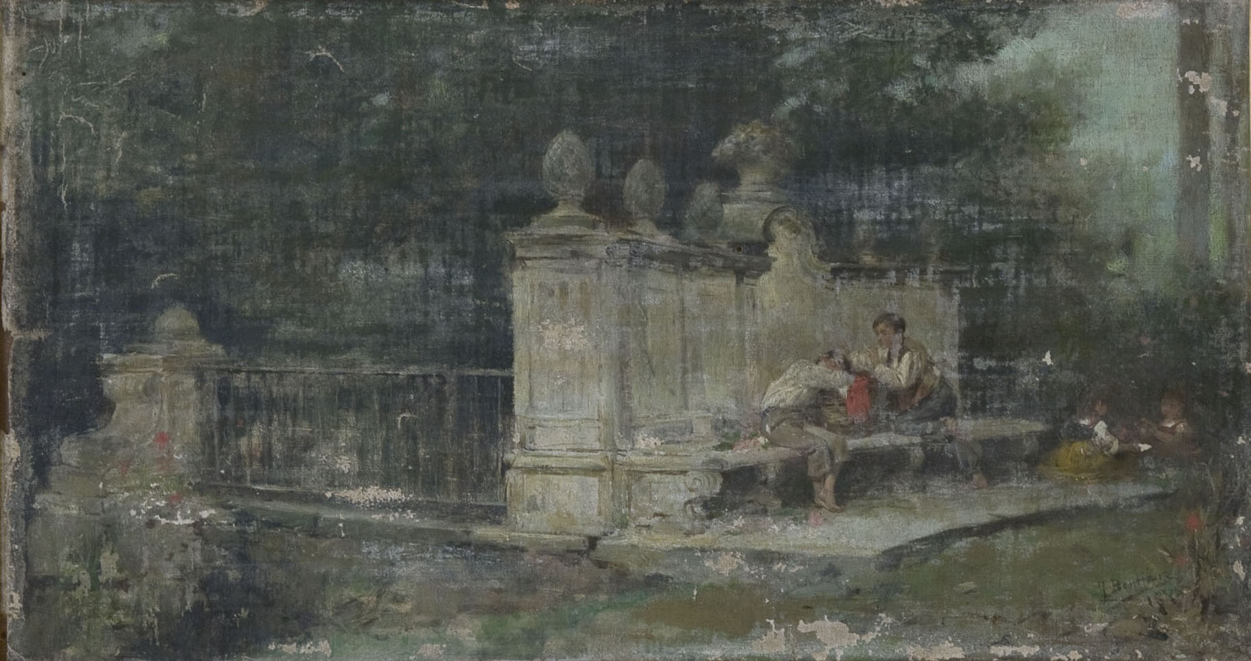 image for: Josep Benlliure Gil - Pillets a Villa Borghese - Cap a 1880-1900