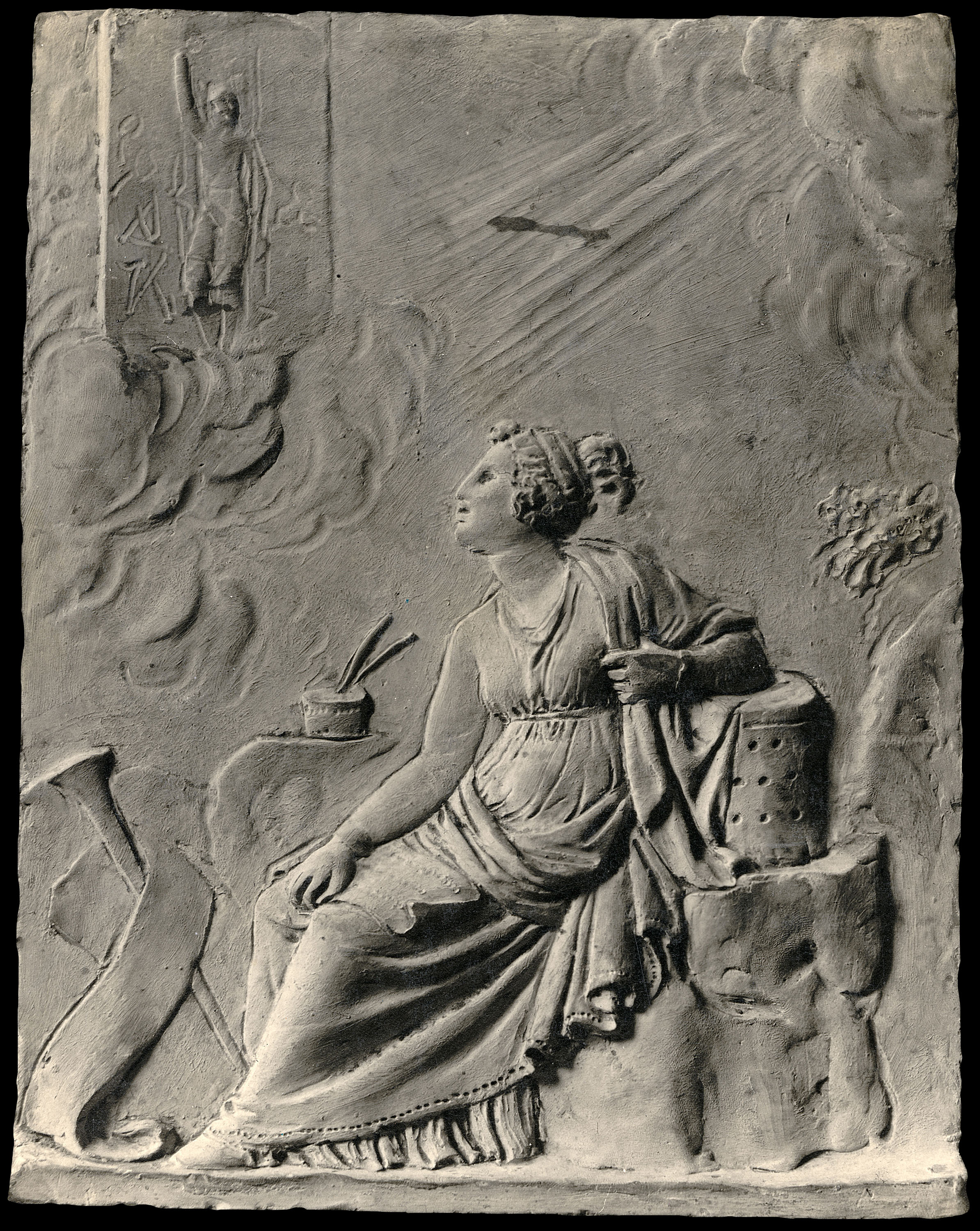 image for: Damià Campeny - La Fama escrivint la història de Crist: La Resurrecció - Cap a 1816