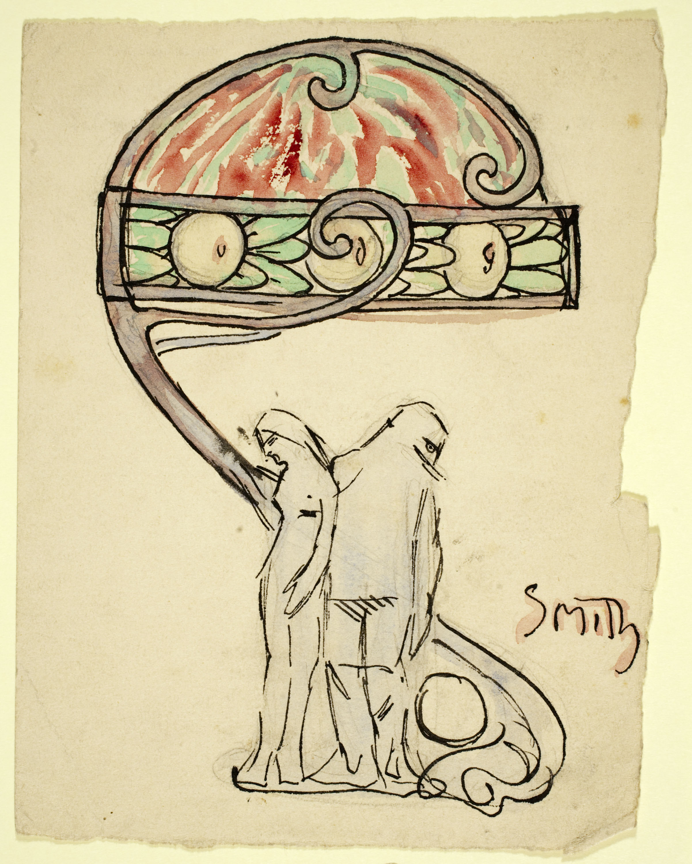 image for: Ismael Smith - Projecte de llum de taula - Cap a 1905