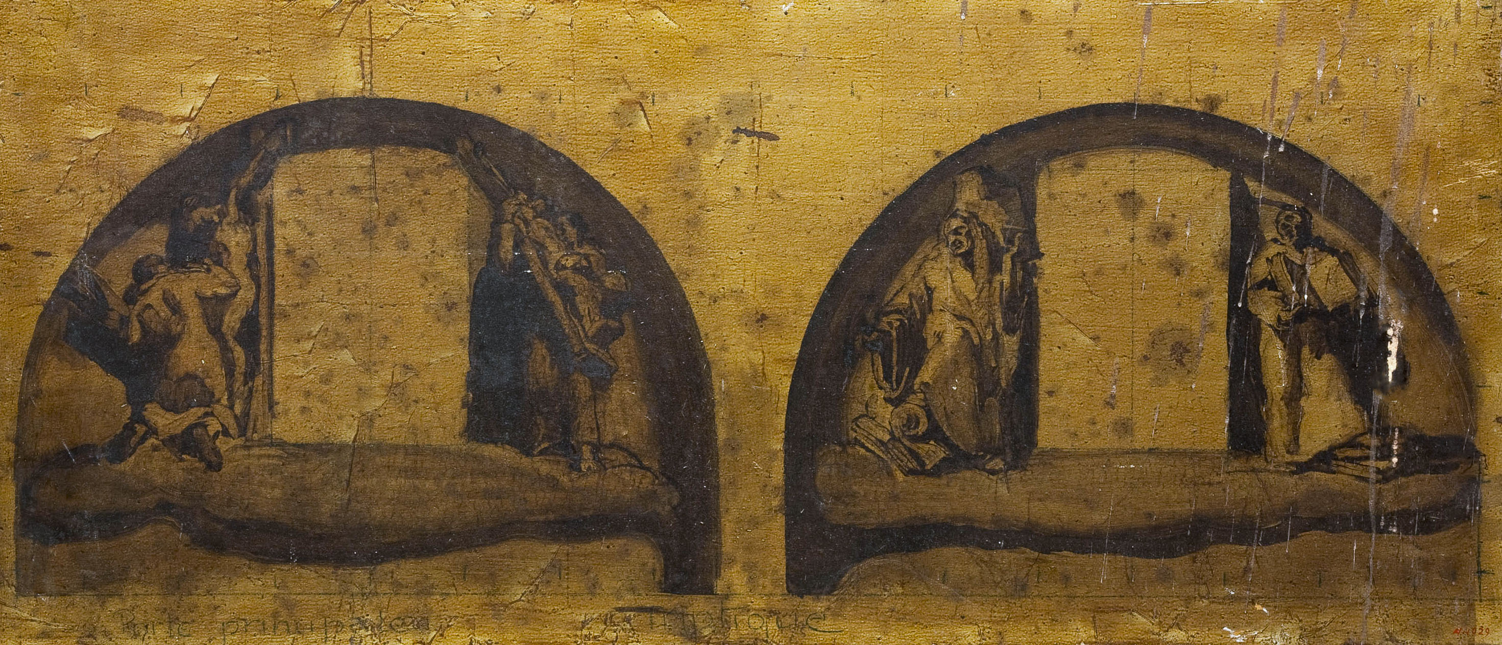 image for: Josep Maria Sert - «La dansa de la mort». Esbossos per a les llunetes de la darrera decoració de la catedral de Vic - 1939-1945