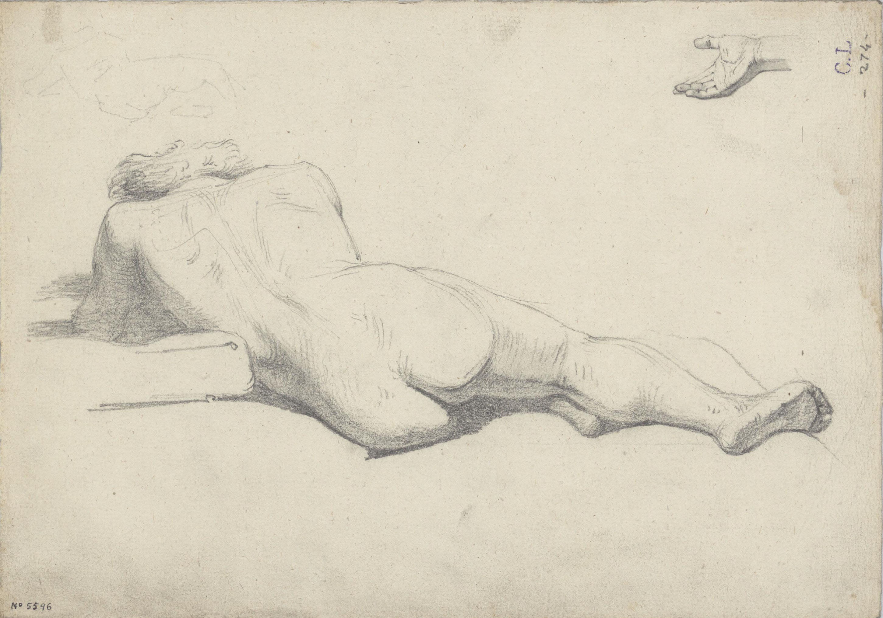image for: Claudi Lorenzale - Acadèmia masculina i estudi de mà - Cap a 1850-1855