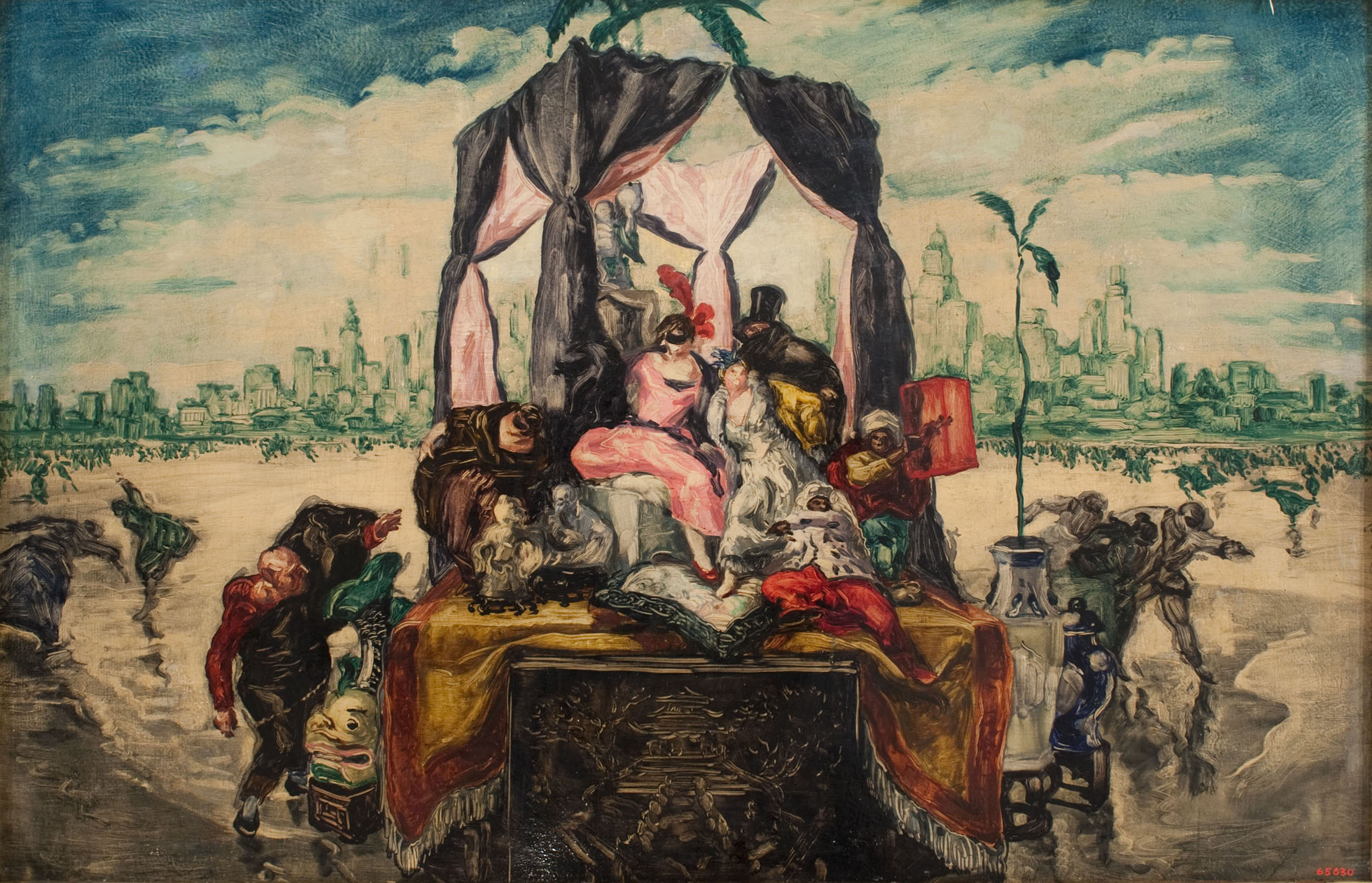 Josep Maria Sert - Amèrica o l'Hivern (Pavelló Rothschild) - Cap a 1917-1920 image for: Josep Maria Sert - Amèrica o l'Hivern (Pavelló Rothschild) - Cap a 1917-1920